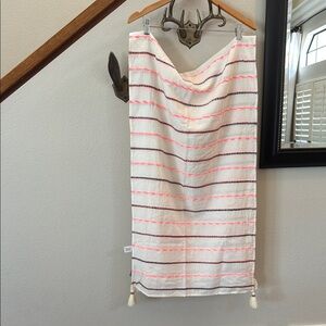 J. Jill Striped Shawl with Tassels